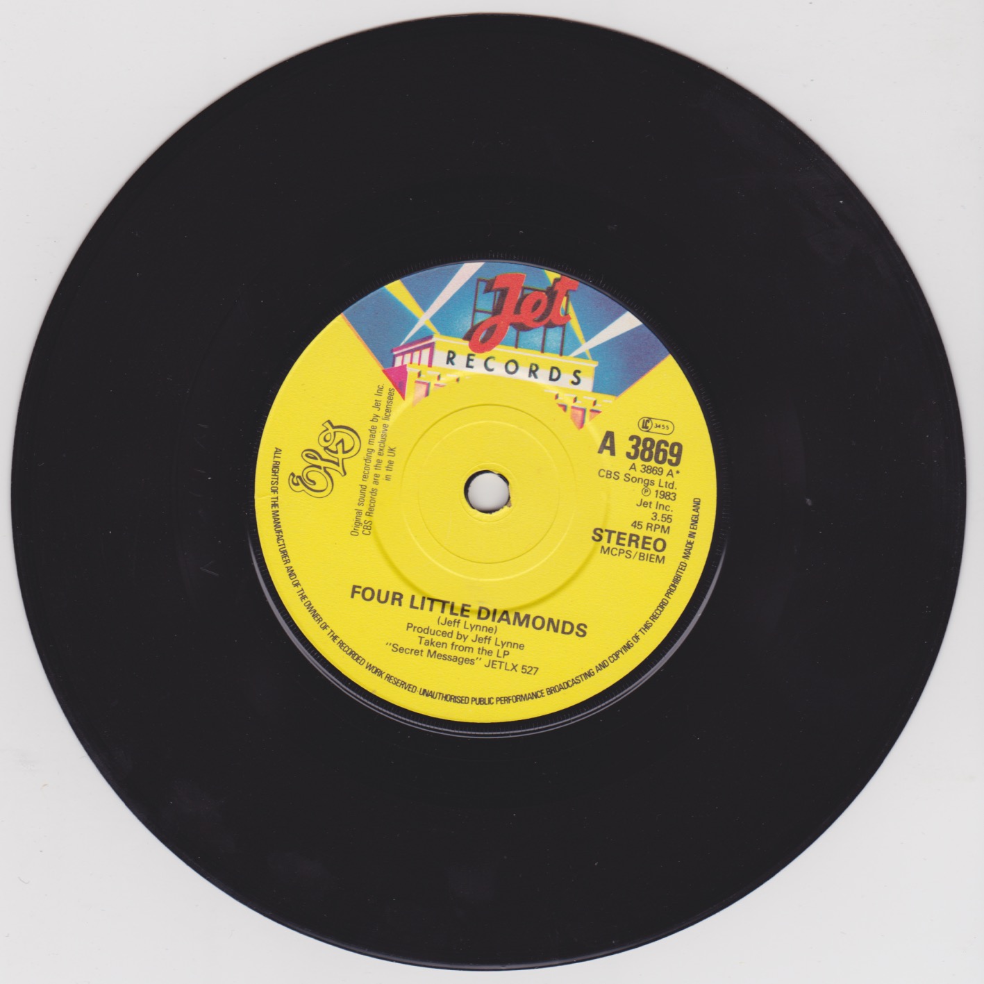 Electric Light Orchestra Four little diamonds 7 inch